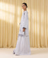 Women's Unstitched Fine Cotton Satin Embroidered Grey 3 Piece Suit
